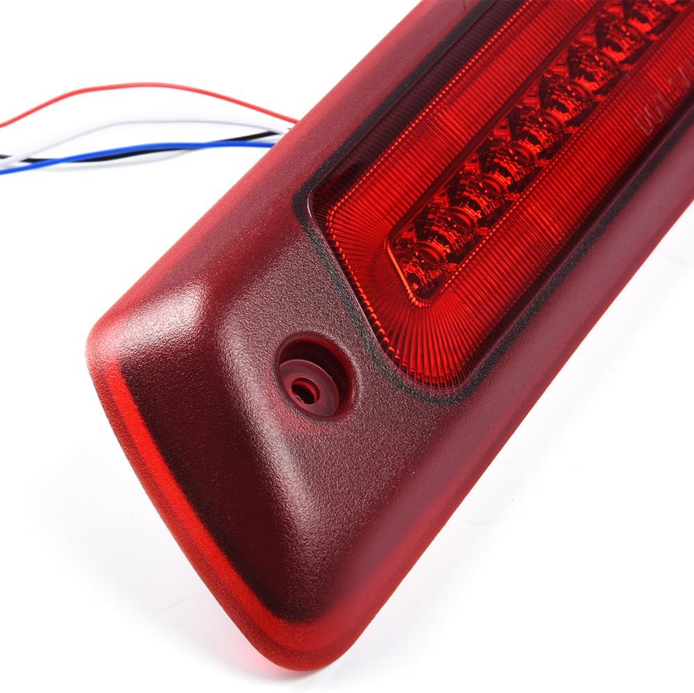 ALLGOOD LED 3rd Third Brake Light Compatible with Ford F150 Optic Style 2009-2014, High Mount Rear Stop Light Cargo Lamp, Red Lens Clear Housing