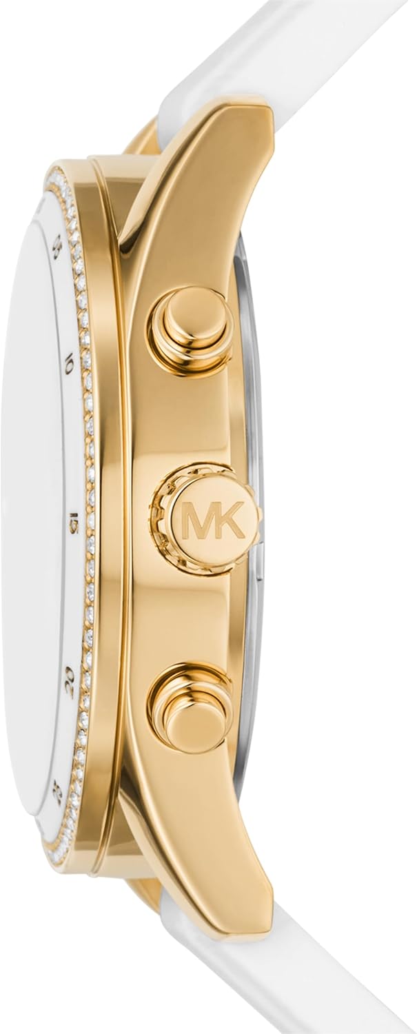 Michael Kors Hadyn Women's Watch, Stainless Steel Watch for Women with Silicone Band