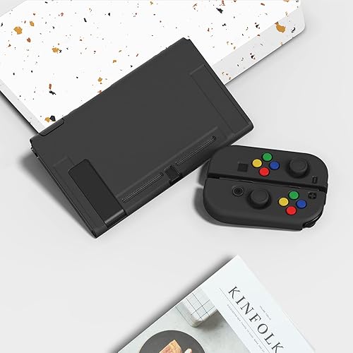 Vista 19 de PlayVital ZealProtect - Funda protectora suave para Nintendo Switch, flexible Joycon funda delgada para Nintendo Switch con protector de pantalla