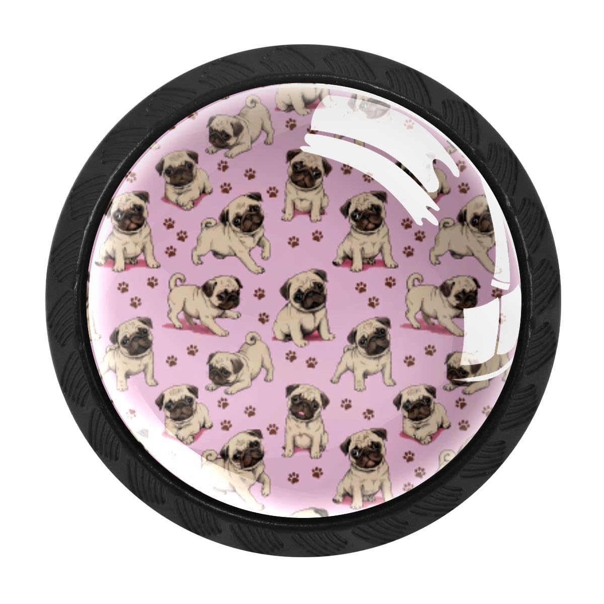 Heoeh Multi 10 4 Pcs Kitchen Cabinet Knobs, Pugs Paws Drawer Knobs Dresser Handles