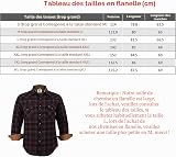 Coevals Club Camicia di flanella da uomo a maniche lunghe bottoni automatici in cotone con tasca vestibilità normale camicia per il tempo libero, Marrone/Nero #12, XXXXL - 6