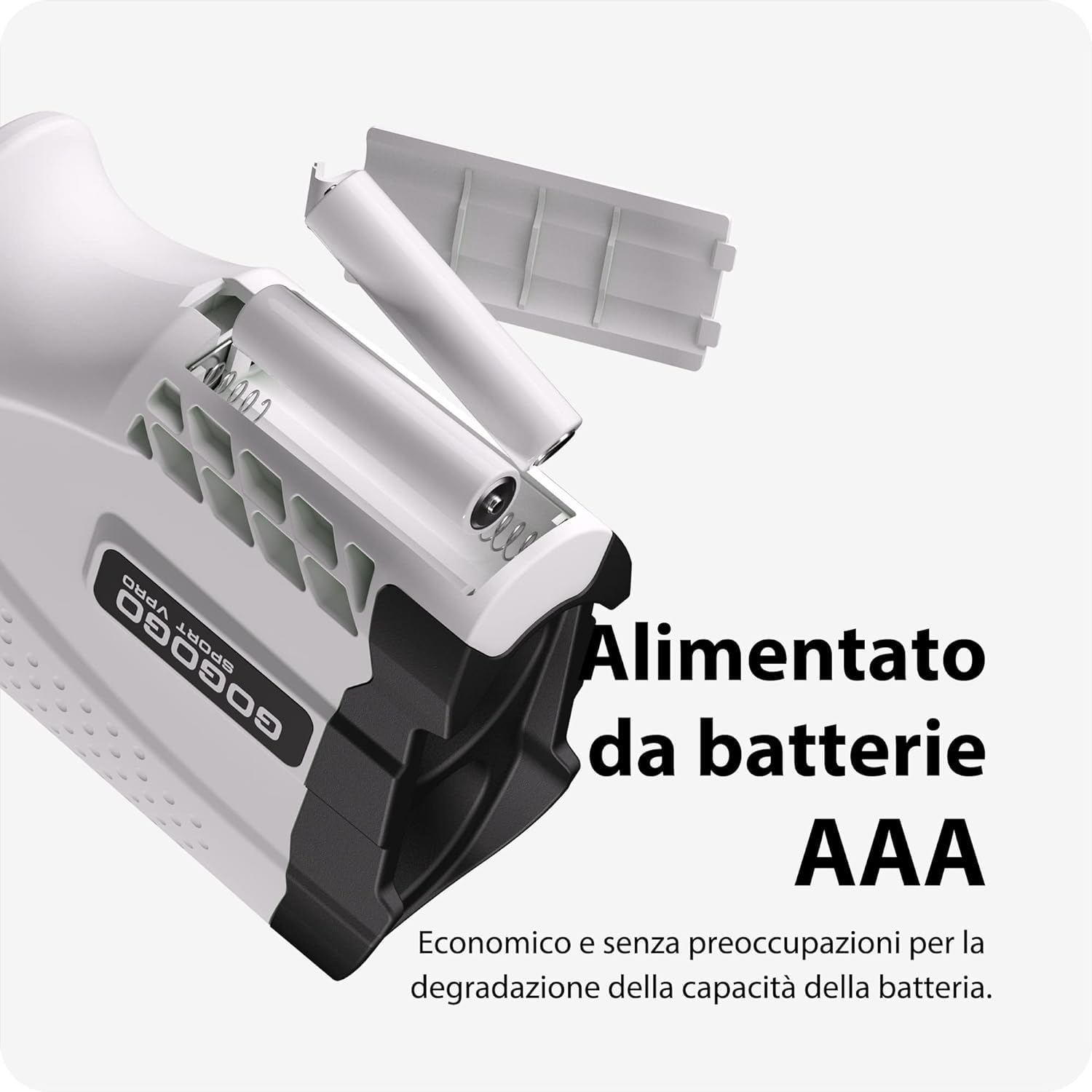 Gogogo Sport Vpro Telemetro Golf 1097 M(1200 Iarde) con Pendenza OFF/ON, Magnetica Telemetri con Ingrandimento 6X per Blocco della Bandiera e Vibrazione,Scansione, Velocità, sin AAA Batteria