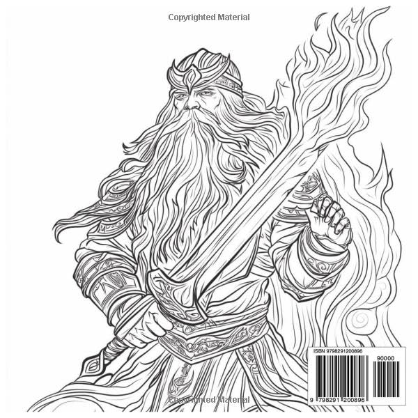 Norse Mythology: Adventure Coloring Book For All Ages: Explore Legendary Gods, Beasts, and Battles from Viking Sagas Through Bold, Imaginative Line Art (Ancient Mythology Series) - Image 2