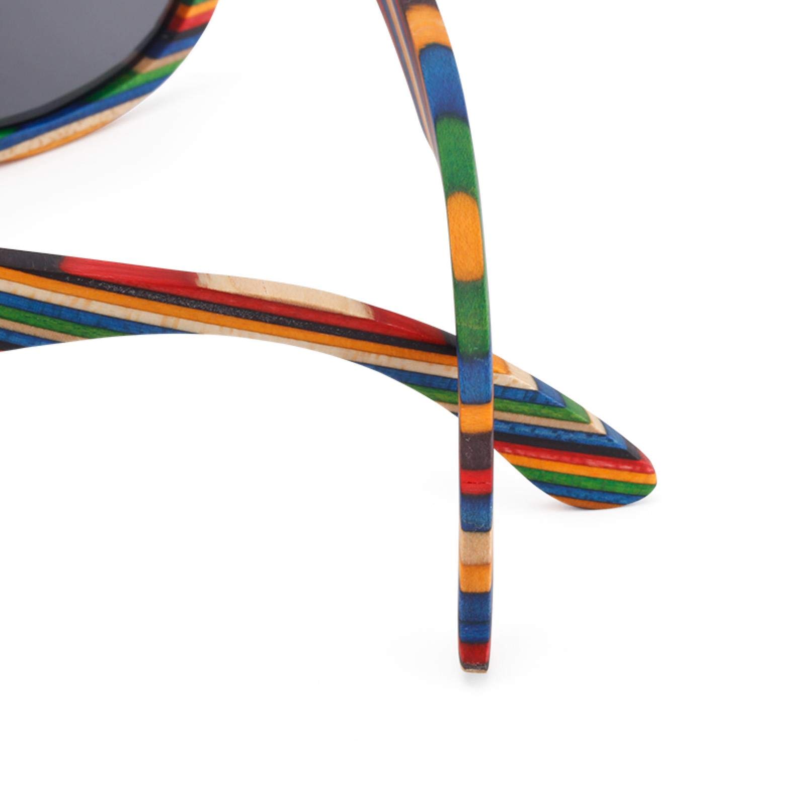 Occhiali Da Sole In Legno Colorato Retrò Occhiali Da Sole Polarizzati Donne Da Uomo Multicolor Occhiali Da Sole Spiaggia Anti-Uv Occhiali Da Vista Per Guidare