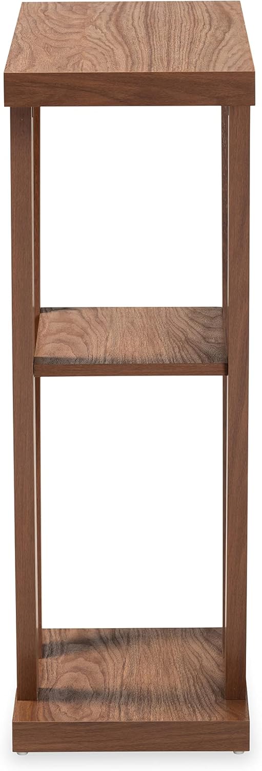 Baxton Studio Boone Modern and Contemporary Walnut Brown Finished Wood Console Table