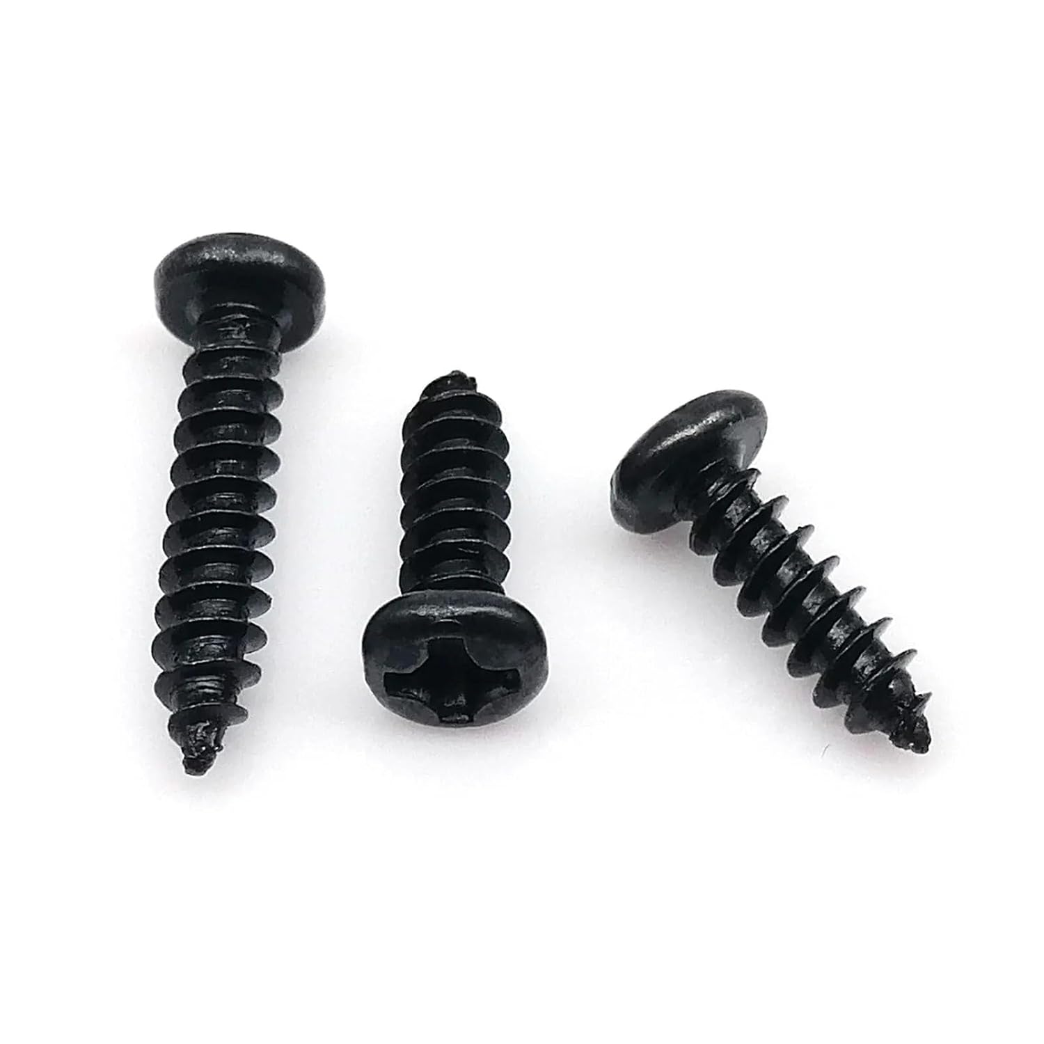 M2 4/5/6/8-25mm Small Stainless Steel Black Carbon Cross Pan Round Head Screw 100Pcs(Black Carbon Steel,14MM_M2)