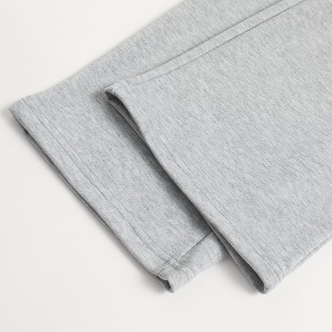 Women's Drawstring Waist Straight Wide Leg Sweatpants Casual Jogger Soft Pants with Pockets - Image 7