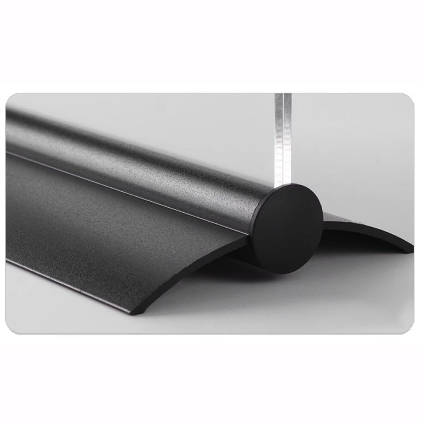 Soporte de menú mesa doble cara acrílico y aluminio | Oro/Plata/Negro A4/A5/A6 for menús y anuncios: Oficinas minoristas Cafés Hoteles(Vertical Black,210x297mm)