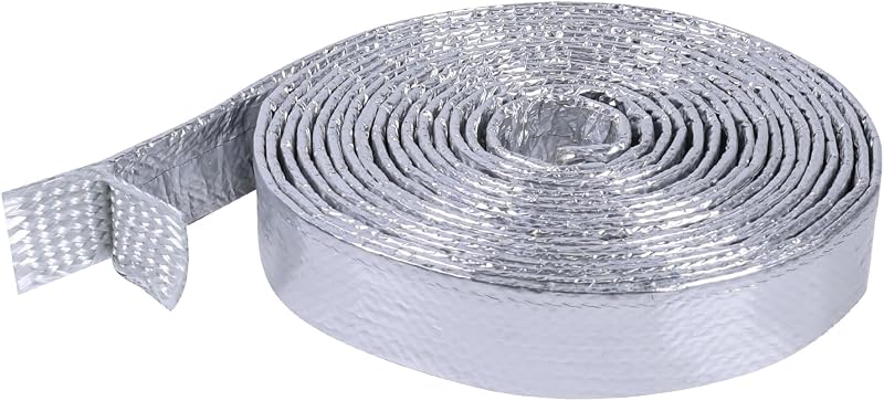 Manga térmica aluminizada BuyUneed 3/8" para linha de combustível – Rolo de 5,49 m