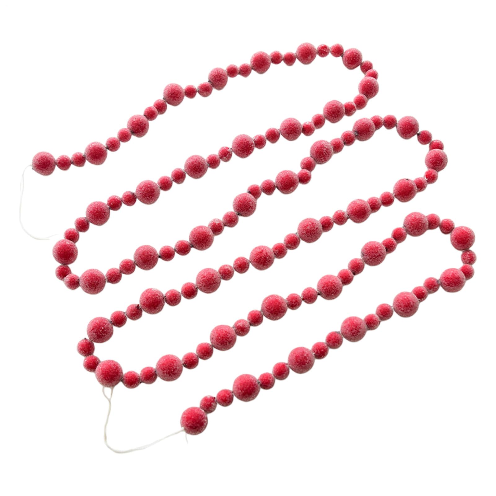 Guirlande de baies de Noël artificielle durable sans perte de fruits 275cm
