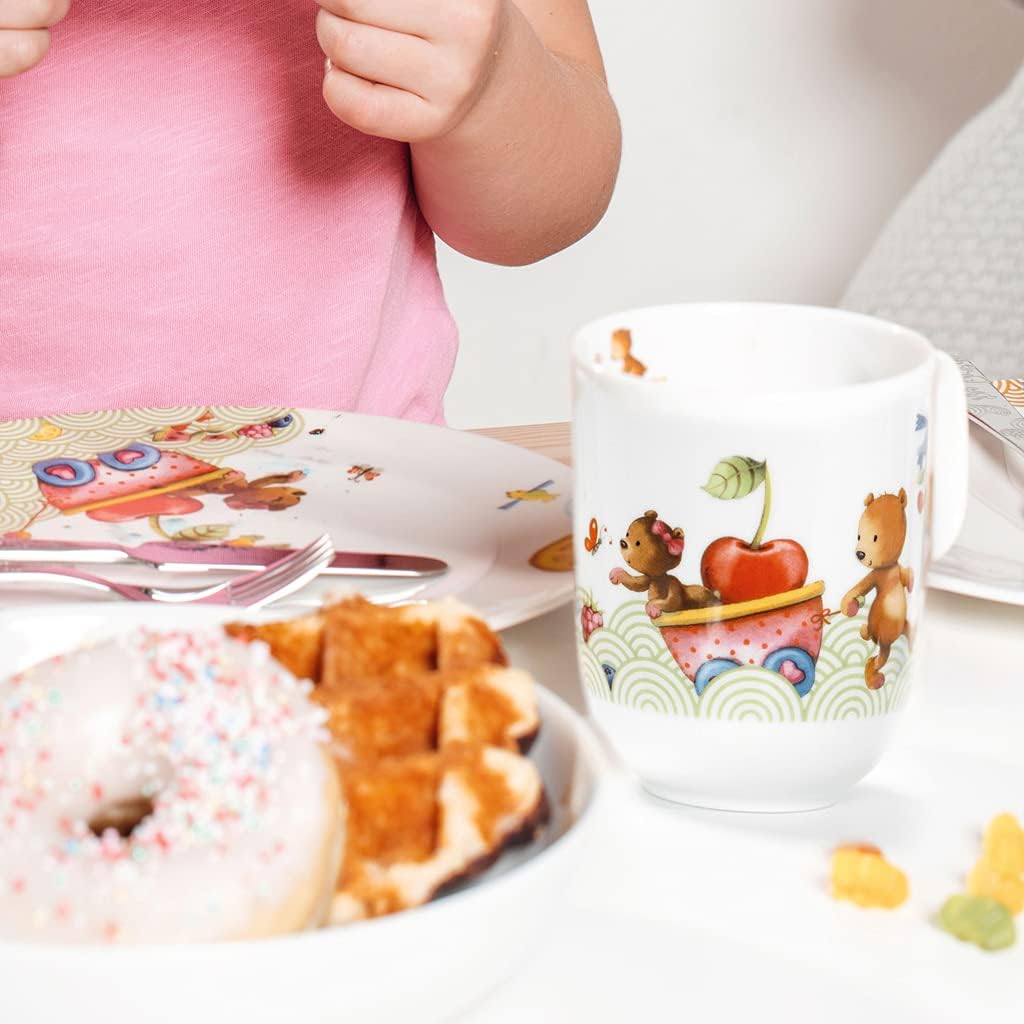Villeroy & Boch Hungry as a Bear Children's Mug with Handle, 250 ml, Premium Porcelain, White/Coloured, White/Multi-coloured - Image 5