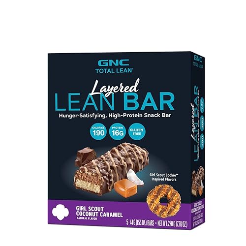 Miniatura 39 de GNC Total Lean Layered Lean Bar Satisfacción del hambre - Barra de aperitivos alta en proteínas Mousse de chocolate batido - 9 barras