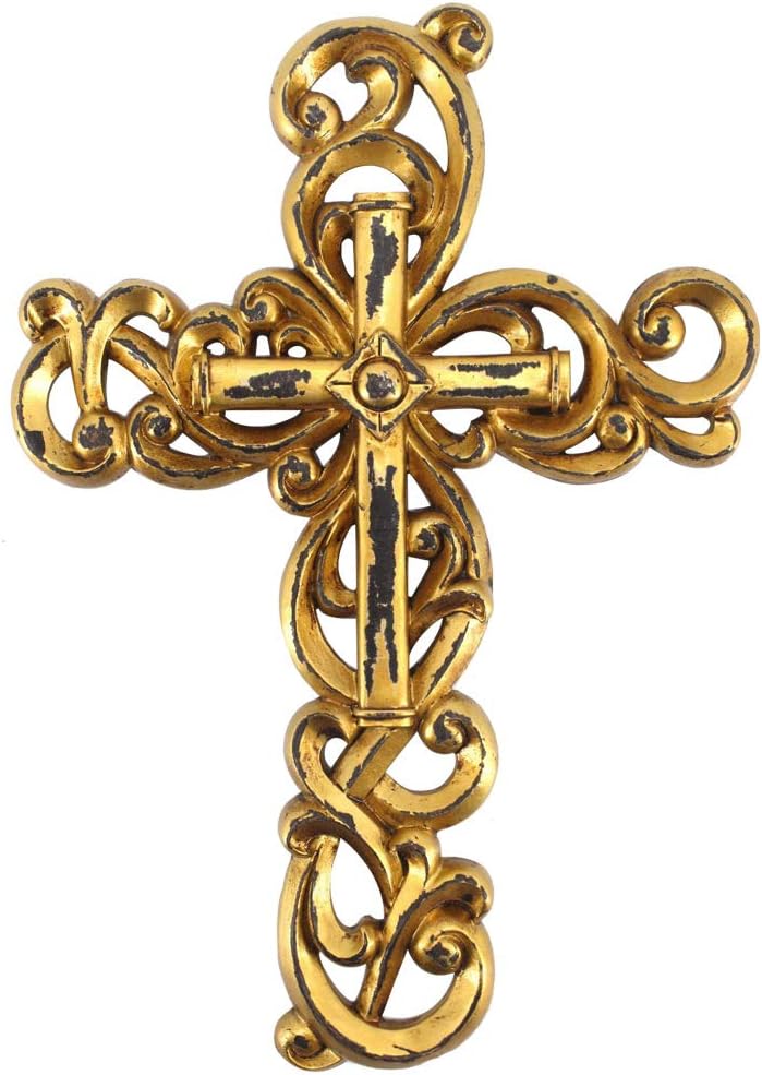 Comfy Hour Faith and Hope Collection Wall Hanging Cross (Gold) Comfy Hour Faith and Hope Collection Wall Hanging Cross (Gold)