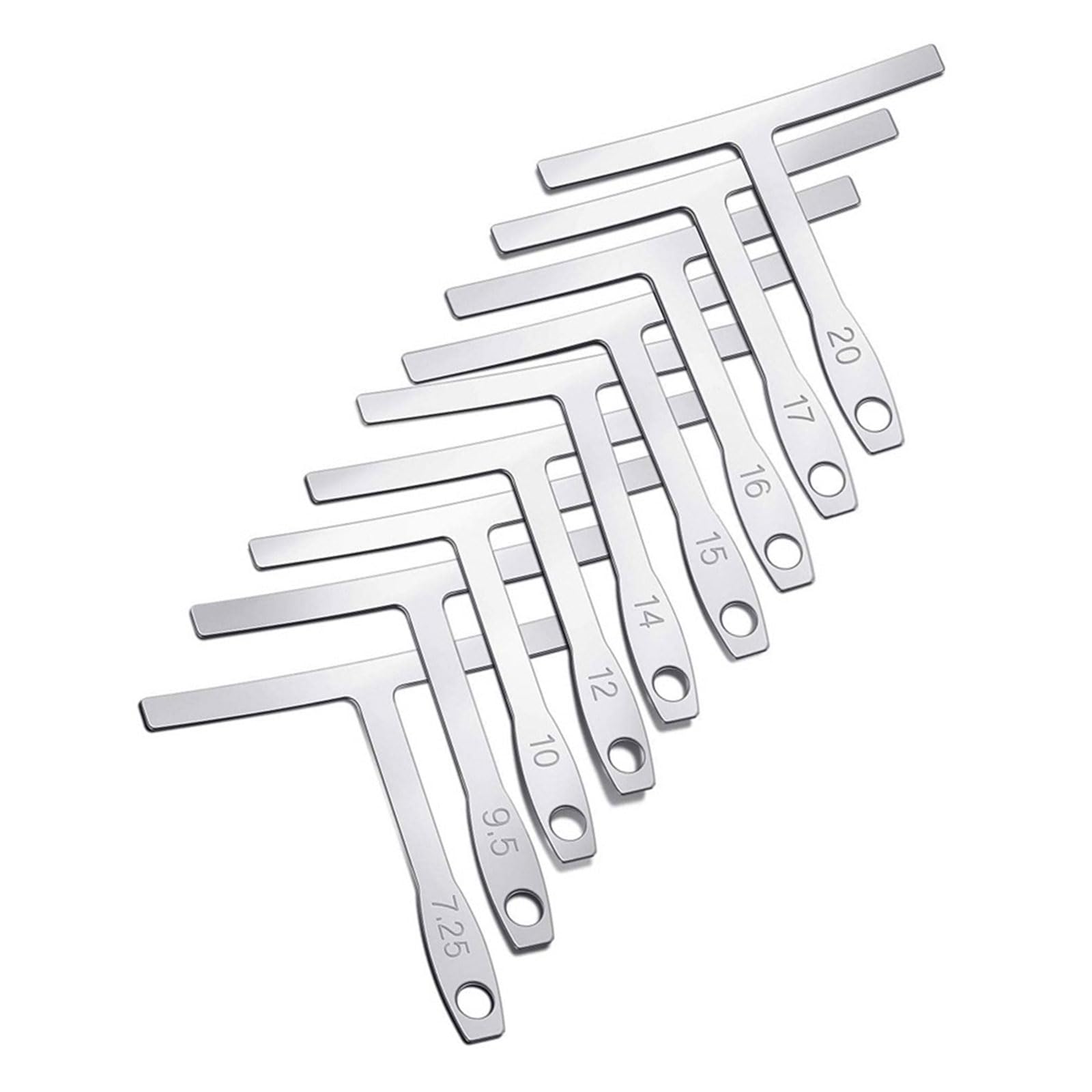 Radius Gauge Chitarra Strumento Liutaio Misura Calibri Universali per Raggi