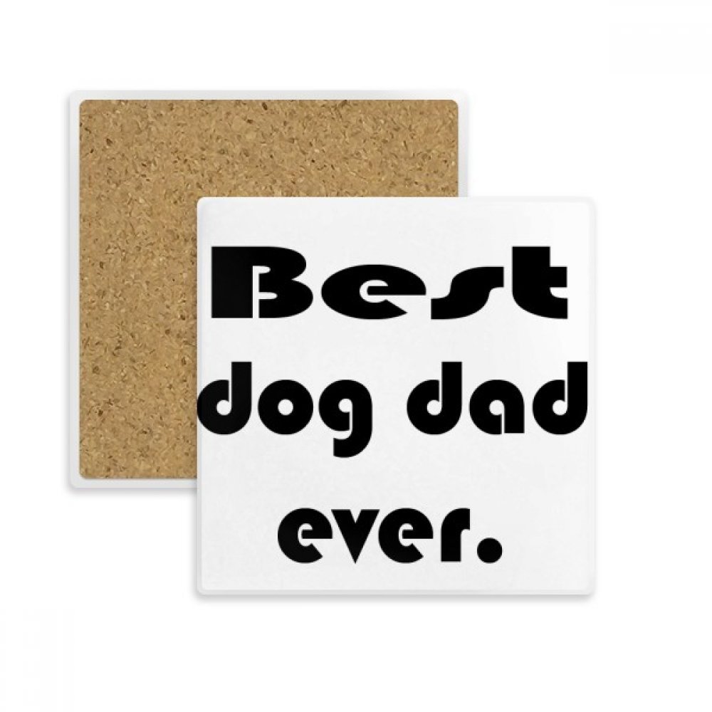 Dessous de verre absorbant Le Meilleur Papa de Chien dessous de tasse multicolore