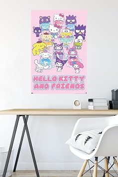 Hello Kitty and Friends: 24 Summer Fresh - Group Wall Poster, 34L x 22.4W, Unframed Version