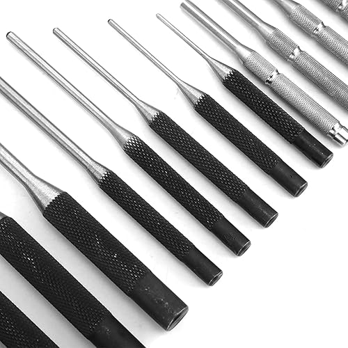 Miniatura 8 de Juego de 13 perforadores de rollo, herramienta de reparación de extracción con bolsa para reparación de automóviles, relojes y joyas, perforador de