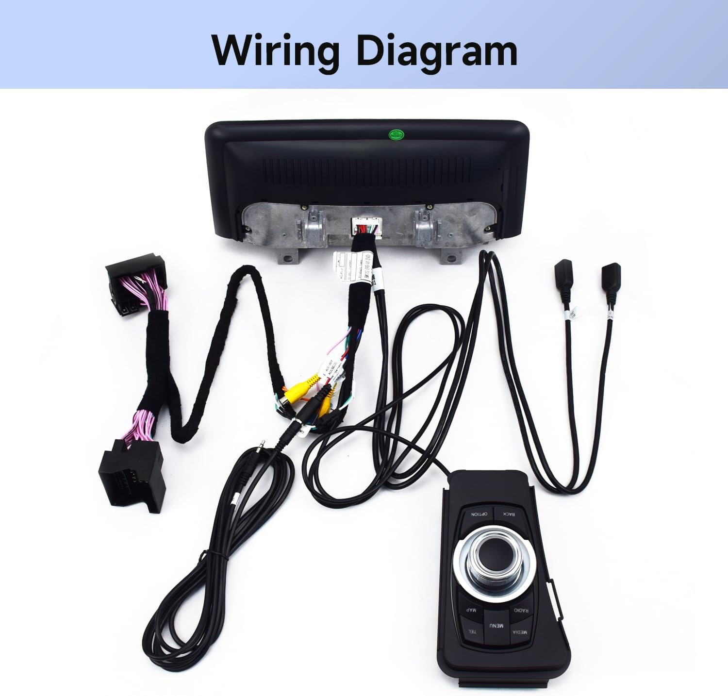 Linux Screen 10.25 Inch Car Radio Wireless Carplay for BMW 3 Series E90 E91 E92 E93 from 2008 to 2012 Without Original Display with Bluetooth GPS Navigation.