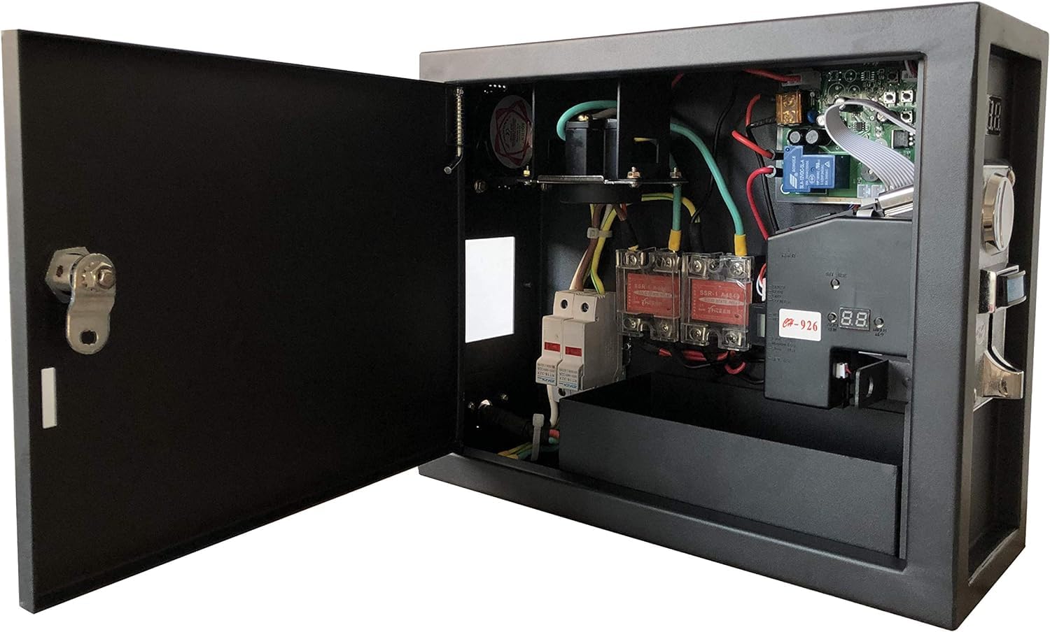 Sintron ST-003 Coin Operated Timer Control Box with NEMA 14-30R Receptacle 4 Prong 220V for US & CA Dryer Power Plug 3 Pole 3 Wire, Use for Vending Machine, Gaming & Washing Machines, Massage Chairs