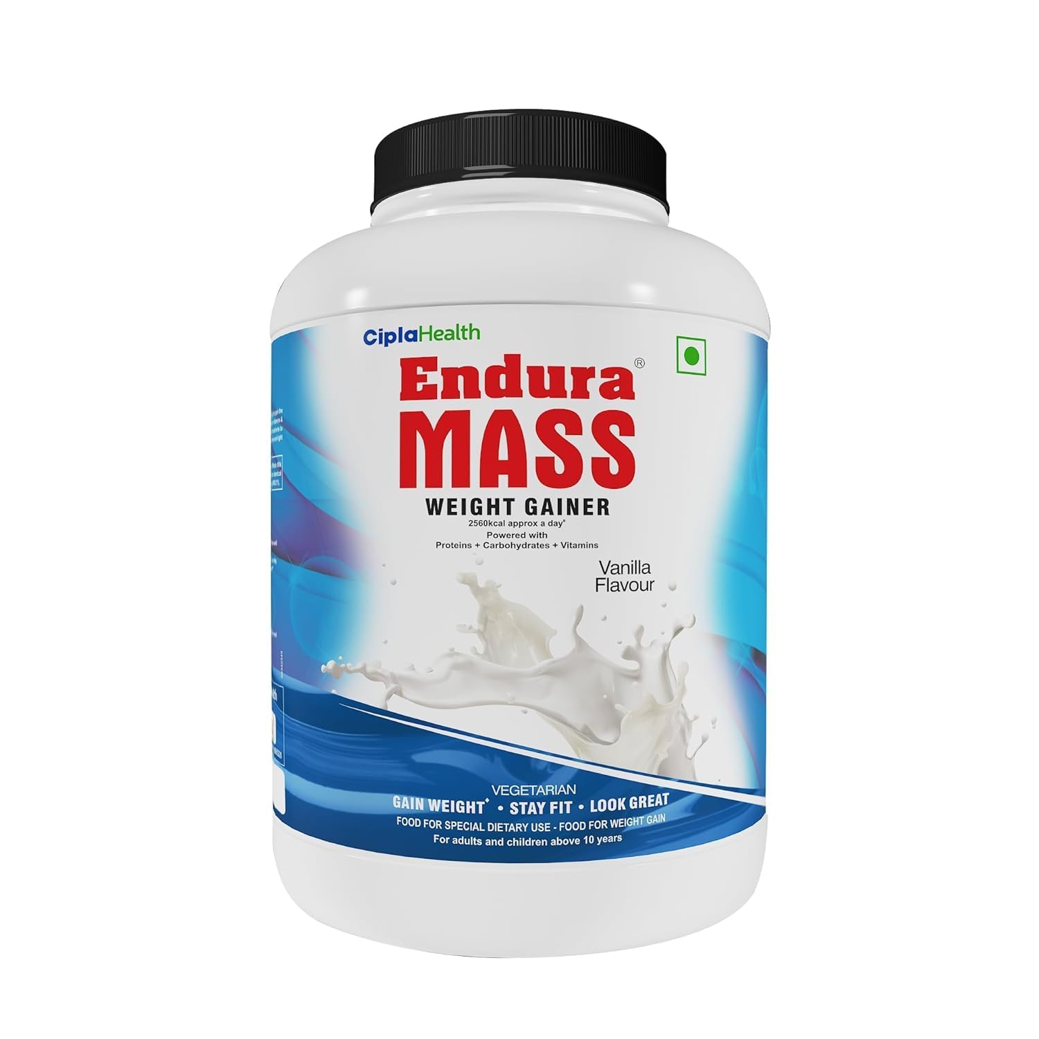 Endura Mass Weight Gainer 3000 G Vanilla Flavour | Ideal For Children Above 10 Years, Men, Women & Athletes. (Vanilla) - Powder