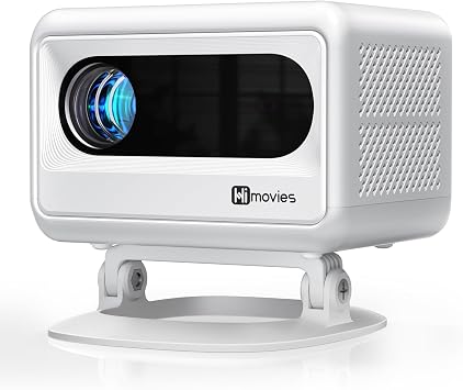 Electric Focus & Native 1080PVOPLLS 1080P Smart Projector with WiFi and Bluetooth, Auto Focus & Keystone Portable Outdoor Projector, VOPLLS 4K Support Home Movie Projector