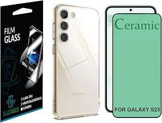 Kit Capa Capinha Para Samsung S23 6.1 Pol. 5G + Película De Cerâmica 9D (GL CASES)