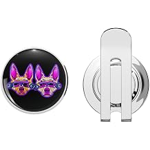 Cyber Funny Dogs Dog Love Dogs are Love Best Friend Sticker Labrador Cyber neon Punk Redbubble Golf Hat Clip with Magnetic Ball Marker
