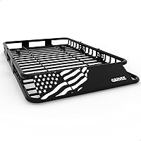 GarveeLife 64x39 Inch Heavy Duty Roof Rack Cargo Basket - 200 LBS Universal Carrier for SUVs Trucks Cars with Rust-Proof Coating