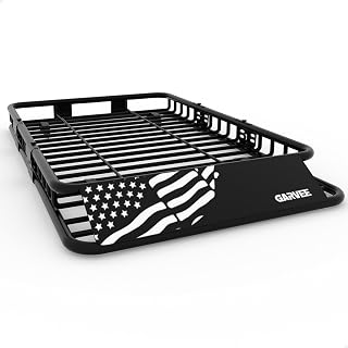 GarveeLife 64x39 Inch Heavy Duty Roof Rack Cargo Basket - 200 LBS Universal Carrier for SUVs Trucks Cars with Rust-Proof Coating