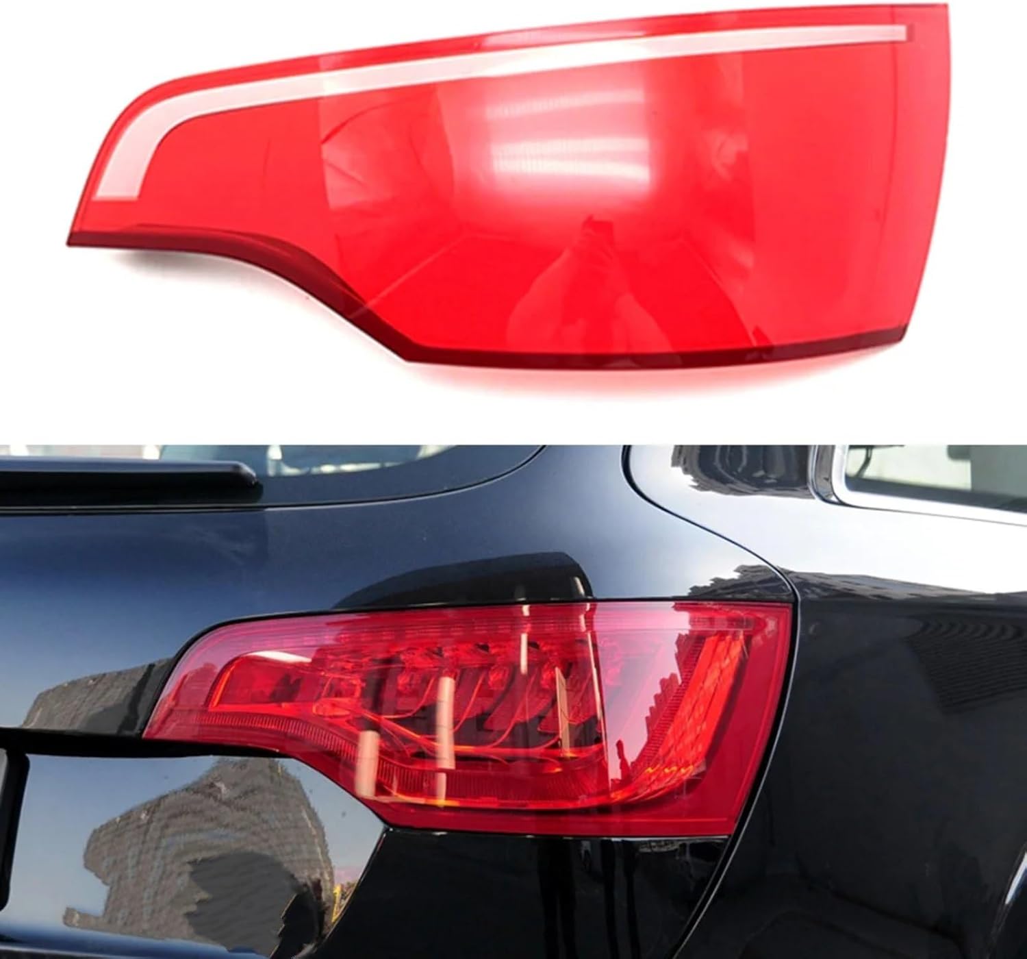 tail light lens Compatible With Q7 2010 2011 2012 2013 2014 2015 Car Rear Taillight Turn Lamp Brake Lights Shell Auto Lampshade(Right)