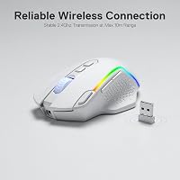 Redragon M810 Pro Wireless Gaming Egér 10000 DPI RGB Háttérvilágítással 4