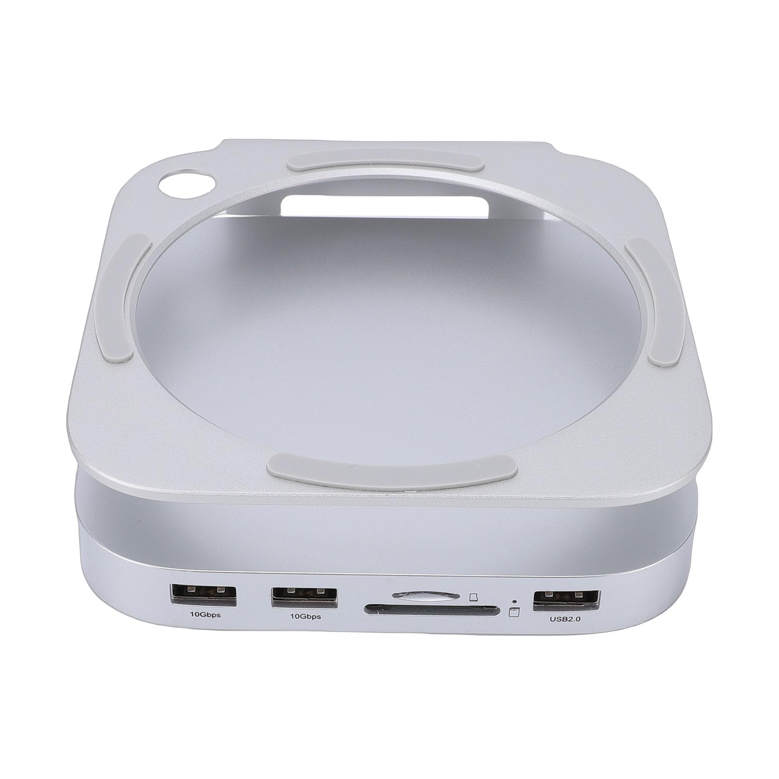 Yosoo Health Gear Dock Adatto per Supporto Docking Station per Computer Desktop M4 in Metallo con Custodia NVMe da 8 TB, 2 Slot per Schede USB A da 10 Gbps e Alimentazione USB C per la