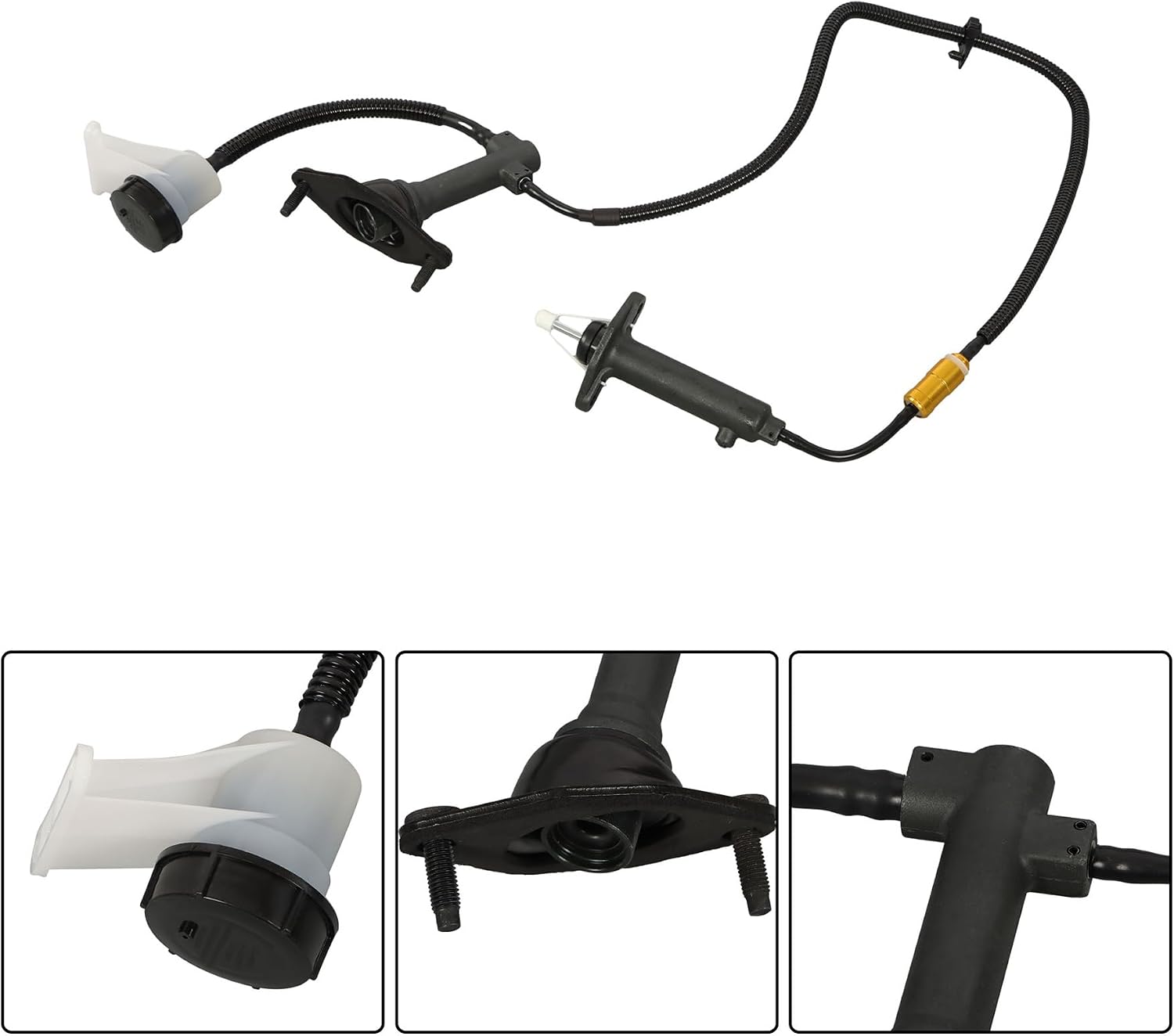 Pre-Filled Clutch Master Slave Cylinder Assembly Replacement for 2004-2009 Dakota 3.7L 2006-2009 Raider 3.7L Replacement for CC649048 5134623AE