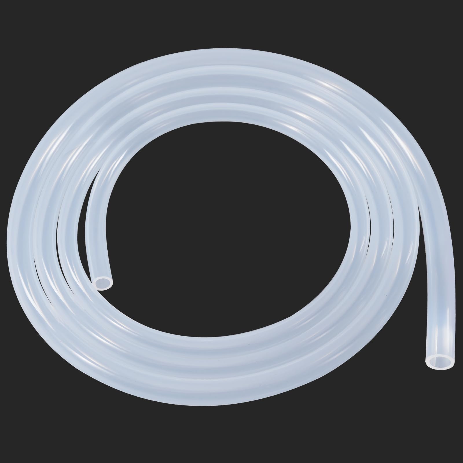 1/2"ID x 3/4"OD Silicone Tubing, 10 Feet - Flexible Food Grade Clear Silicone Tube for Home Brewing, Aquariums, and Medical Applications