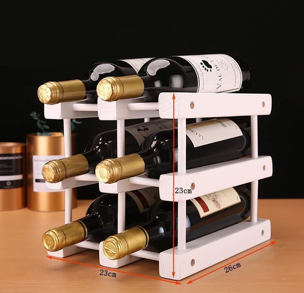 Casier à vin bois européen rangement bouteilles présentoir armoire salon cuisine