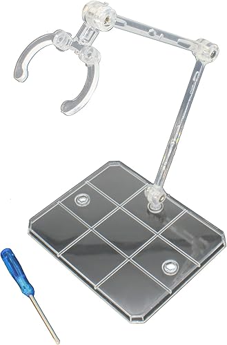 Miniatura 3 de Soportes para figuras de acción ajustables, base resistente, base transparente, soporte de soporte para modelo de muñeca, soporte de exhibición para
