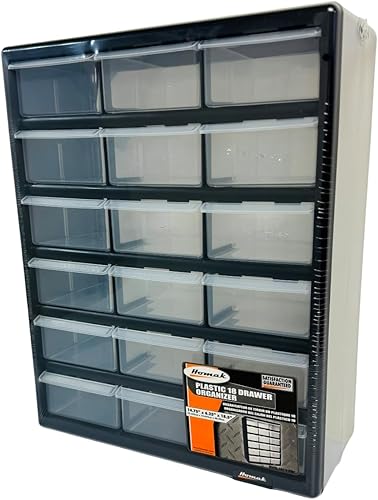 Homak 12 cajones piezas de plástico organizador