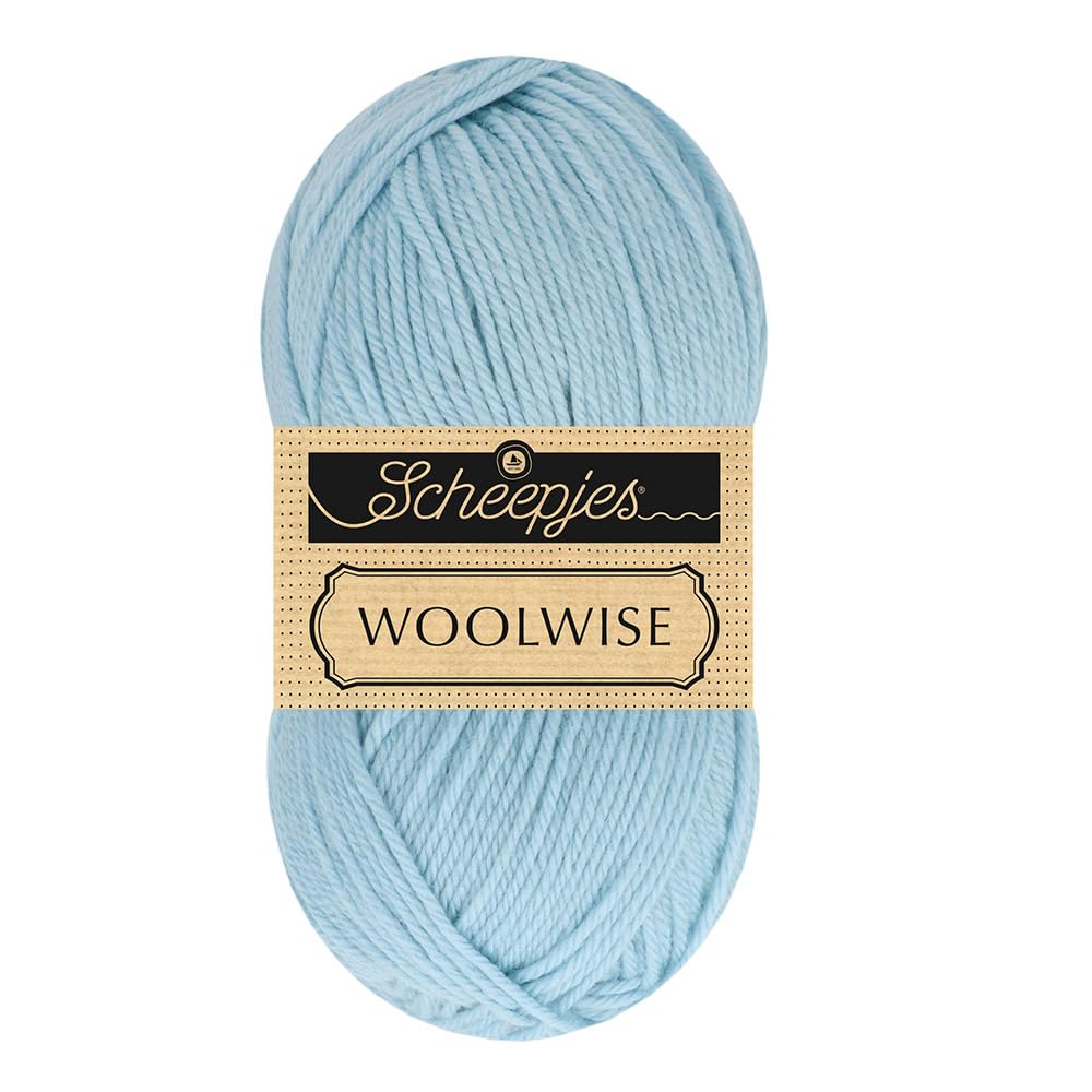 Scheepjes Woolwise 100g - 743 Frosty Sky, Premium Superwash Merino Yarn, 1x100g