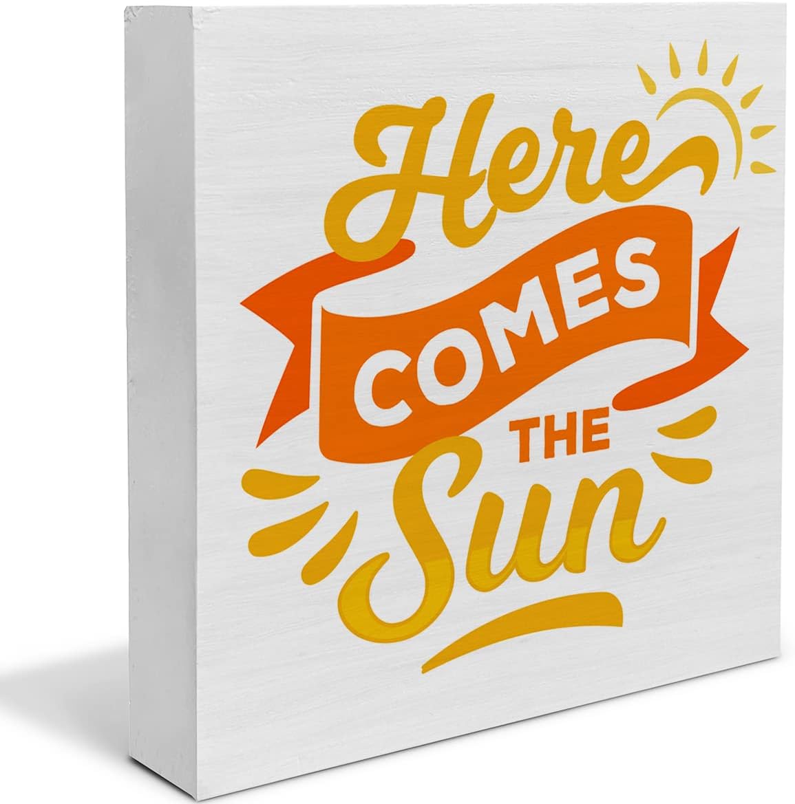 Country Sun Wood Box Sign Decor Desk Sign Summer Sun Quote Wooden Box Block Sign