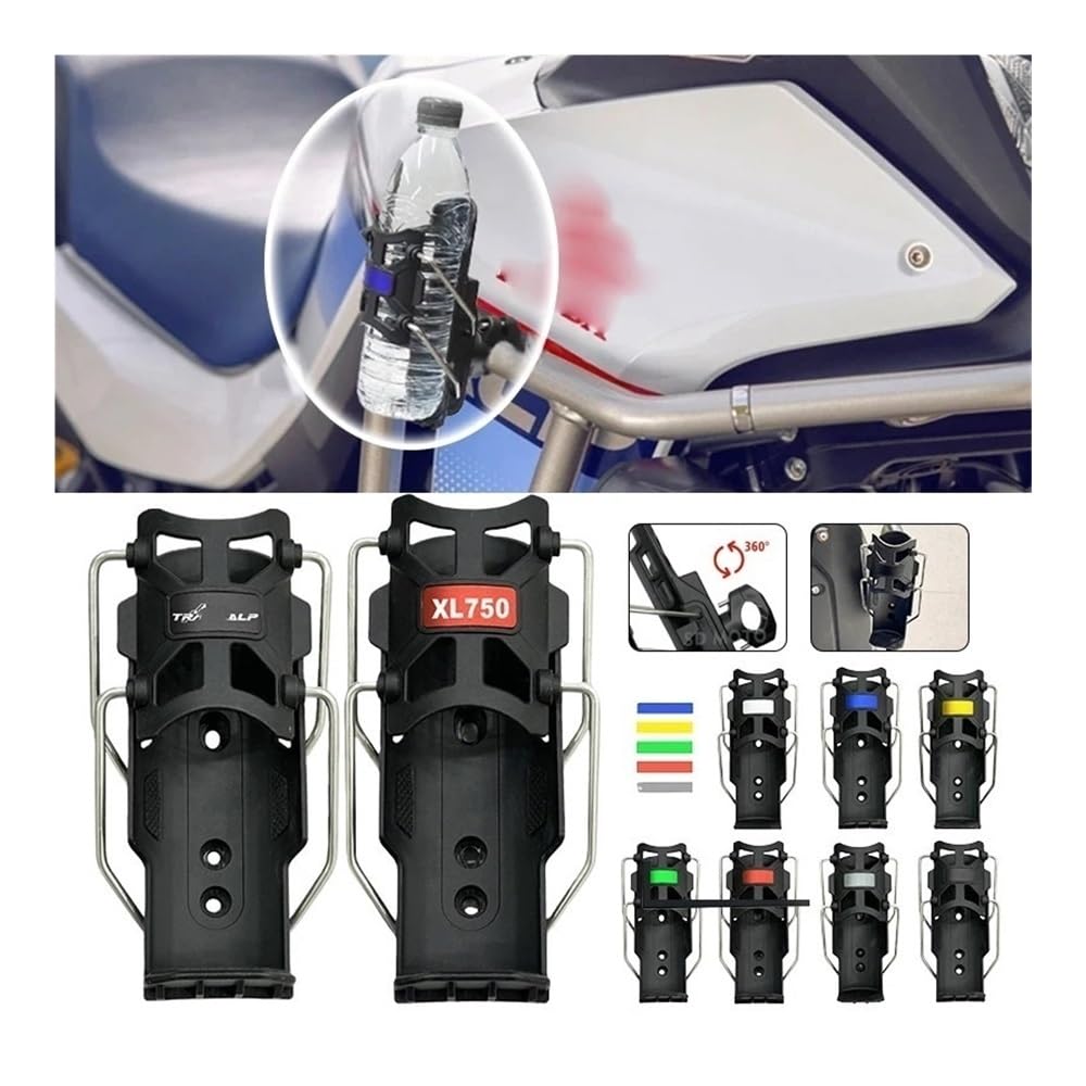 Flaschenhalter Motorrad Wasserkocher Halter Zubehör Motorrad Flaschenhalter Getränkehalter Für Transalp XL750 XL700 XL650 XL600 XL400