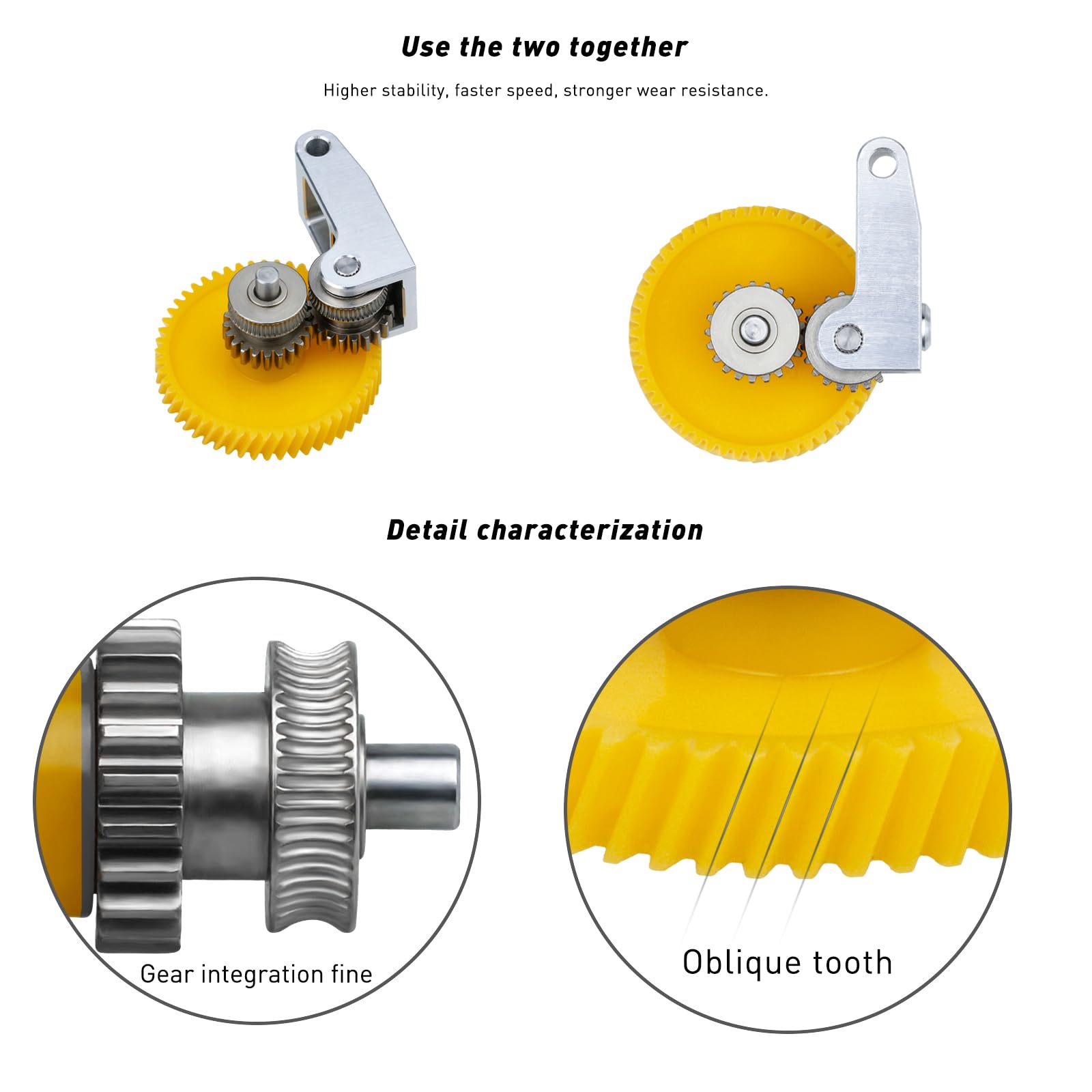 Kit Ingranaggio Estrusore Per Stampanti 3D BambuLab - P1/P1P/P1S/X1/X1C/X1E | In Acciaio Temprato E Nylon - Foto 7