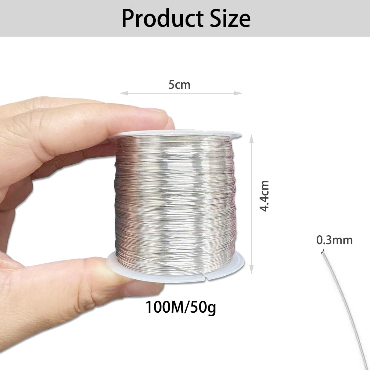 4 Bobines De Fil Métallique Souple 0.3mm X 100m - Or, Argent, Or Rose, Cuivre, Pour Bijoux Et DIY