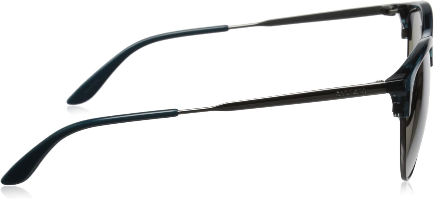 Carrera Sunglasses (Safilo Group) Men's CA117/S Round Sunglasses, Dark Ruthenium Teal/Gray Ms Silver, 52 mm