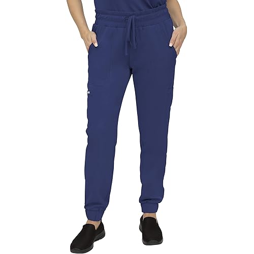 SOULFUL SCRUBS Jogger Pant for Women, 5 Pocket, Midrise Fit - Stylish Medical Scrub Pant 3502 Cora