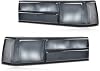 GRAND ORANGE Tail Lights Taillamps Rear Brake Lights wo Bulbs Compatible with Ford Mustang 1987-1993 E7ZZ13405A, E7ZZ13404A, FO2800168, FO2801168 Smoky Lens Black Housing
