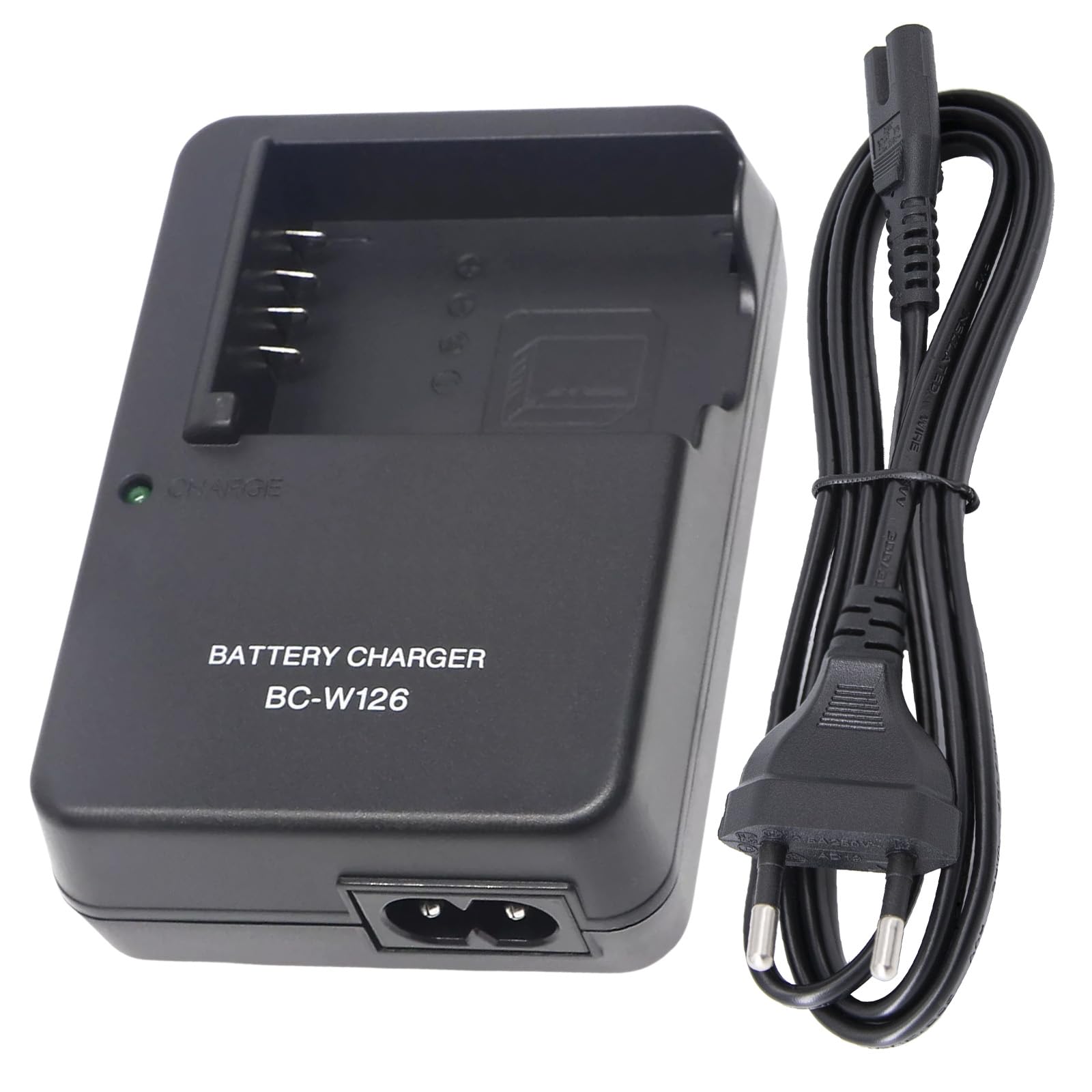 BC-W126 NP-W126 NP-W126S Chargeur de Batterie Compatible avec Fujifilm FinePix X100VI, X100V, X100F, X-A5, X-A10, X-E4, X-Pro2, X-Pro3, X-T1, X-T2, X-T3,X-T10,X-T20,X-T30,X-T30 II Appareil Photo
