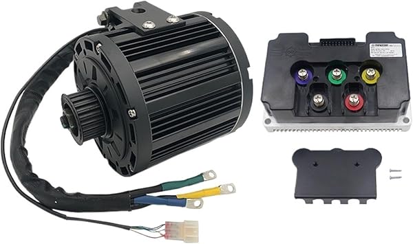 Mid Drive Motor 100KPH Peak QS 138 70H 3000W PMSM with Fardriver ND72450 DC 200A Phase 450A ControllerSprocket Type