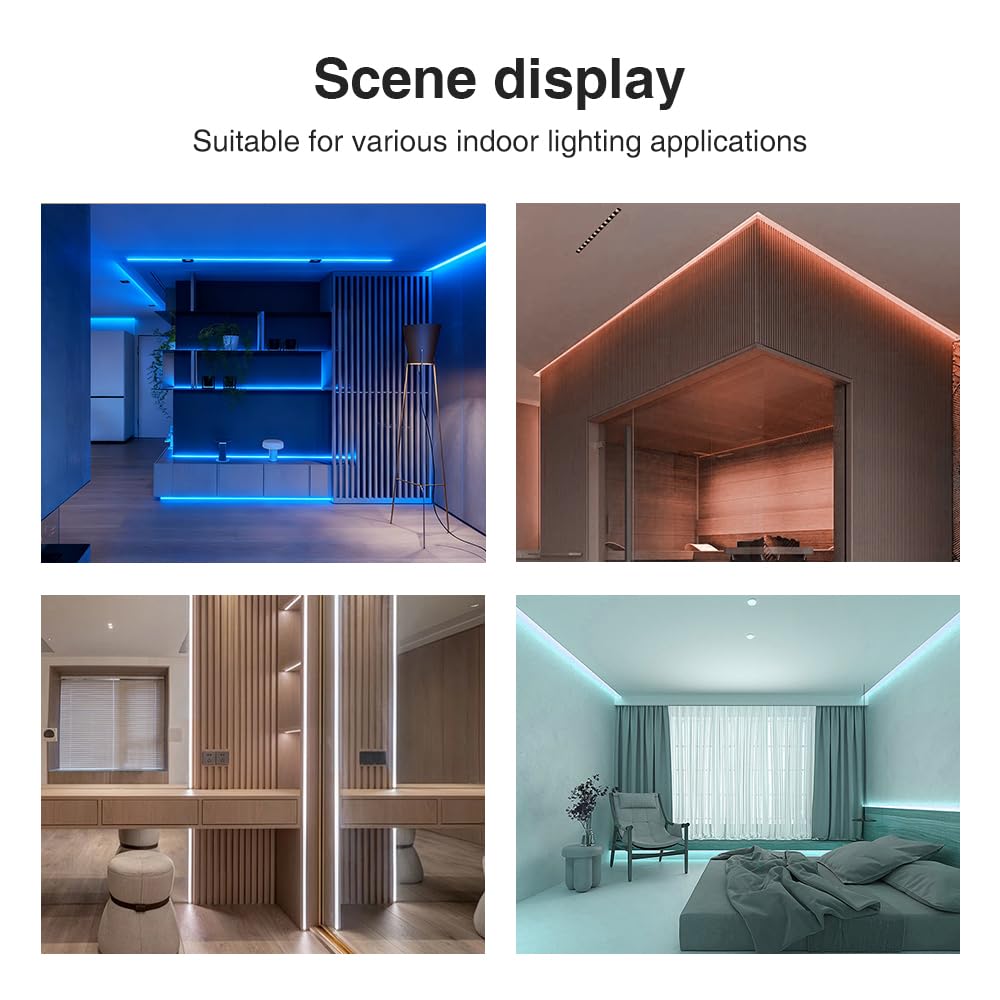 Contrôleur LED Intelligent Matter GL-C-208M | RGBCCT, Compatible with Ap*ple Home, Alexa, Google Home | Variateur pour Bande LED RGB + Blanc Chaud/Froid | DC 5-24V, 20A Max | Installation Facile