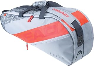 Raqueteira Head Elite Combi 6r New Cinza e Laranja