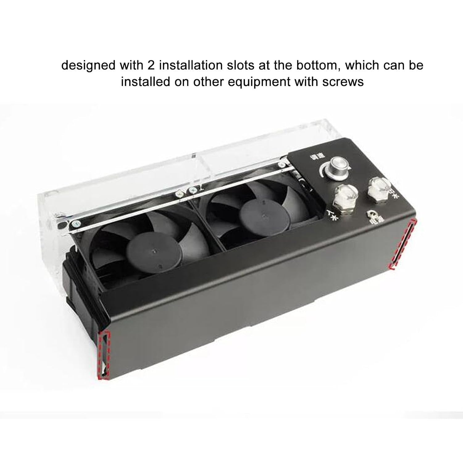 Water Cooling Pump, 12V 25W 1100ML 4000RPM Fan, G1/4 Thread Ceramic Bearing, Easy Installation, Cooling Fans, for PC Water Cooling System